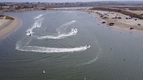 San Diego - Fiesta Island Jet Ski - Drone Video
Aerial Video of Fiesta Island, a large peninsular park located within Mission Bay. Island is popular for recreational water sports