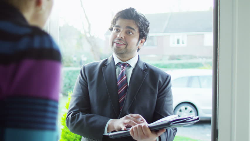 A Door To Door Salesman Stock Footage Video 100 Royalty Free 363 Shutterstock