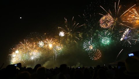 Fireworks, Copacabana, Rio de Janeiro