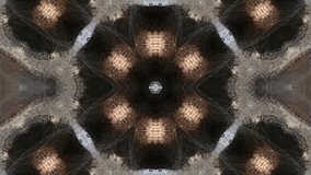 Brown mandala fractal