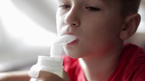 Child with nebuliser