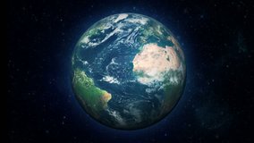 Realistic Earth Loop is a great HD animation of Earth rotating. This awesome video is perfect to use in many different projects, it will work great as a background for your other graphic elements.