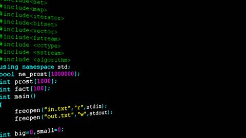 Source Code On Monitor Screen Stock Footage Video (100% Royalty-free ...