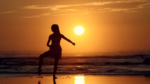 Beach Ballet at sunset
