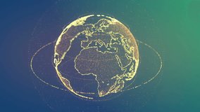 Digital data globe - abstract 3D rendering of a scientific technology data network surrounding planet earth conveying connectivity, complexity and data flood of modern digital age - Powered by Shutterstock - Get 15% off with code: PIKWIZARD15