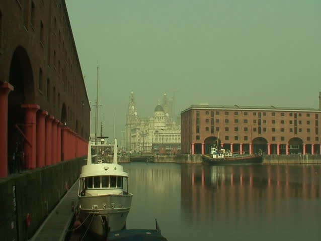 Boats at Albert Dock Liverpool, UK. 16-9 anamorphic widescreen 1080i
