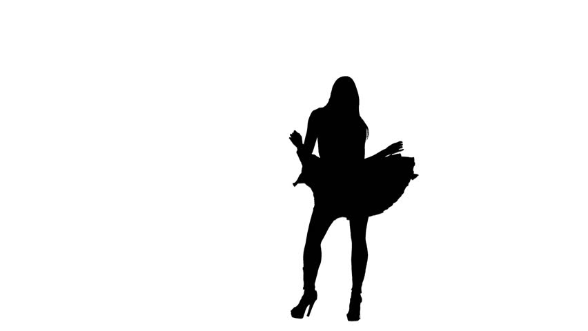 Video Stok girl high heels dancing disco silhouette (100% Tanpa Royalti) 32...