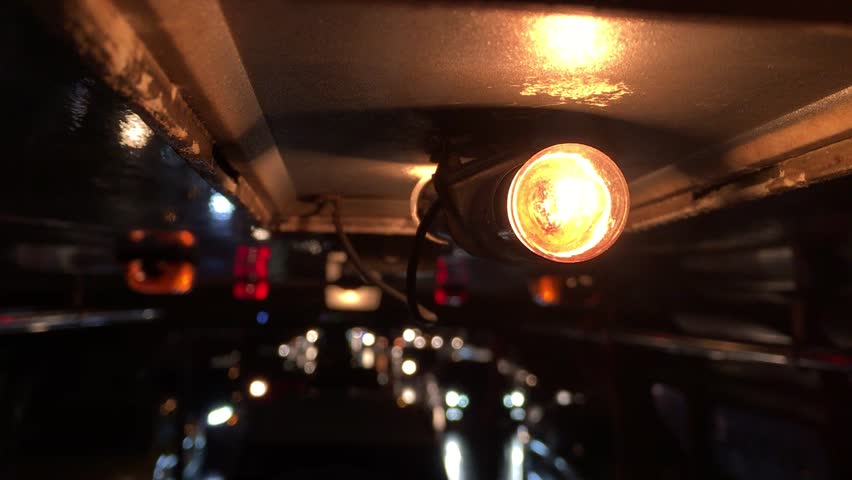 Nightlife on minibus, stand up to shot because there