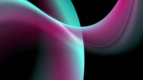 Turquoise and purple flowing holographic waves motion graphic design. Video animation Ultra HD 4K 3840x2160 庫存影片