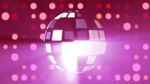 seamless loop disco ball lights blinking animation background - New quality universal motion dynamic animated colorful joyful dance music holiday video footage