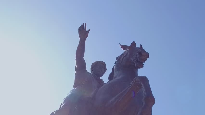 Horse statue at capitol in Rome