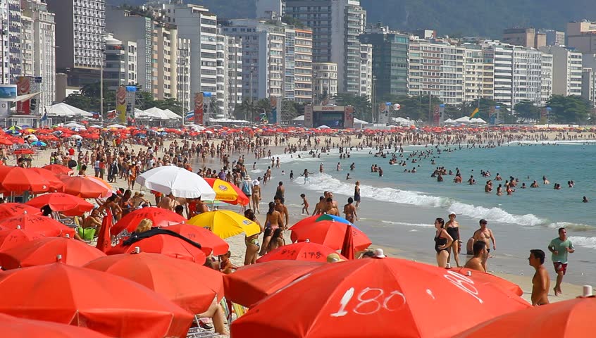RIO DE JANEIRO, BRAZIL - DECEMBER 31: Summer in the city of Rio de Janeiro on
