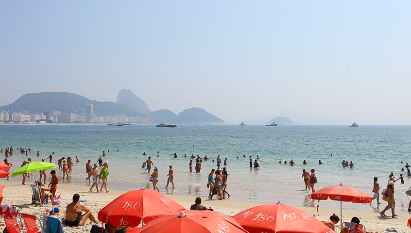 RIO DE JANEIRO, BRAZIL - DECEMBER 31: Summer in the city of Rio de Janeiro on