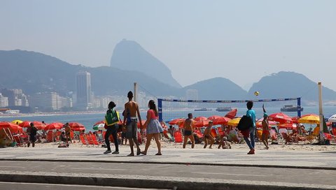 RIO DE JANEIRO, BRAZIL - DECEMBER 31: Summer in the city of Rio de Janeiro on New Year's eve on December 31, 2012.
