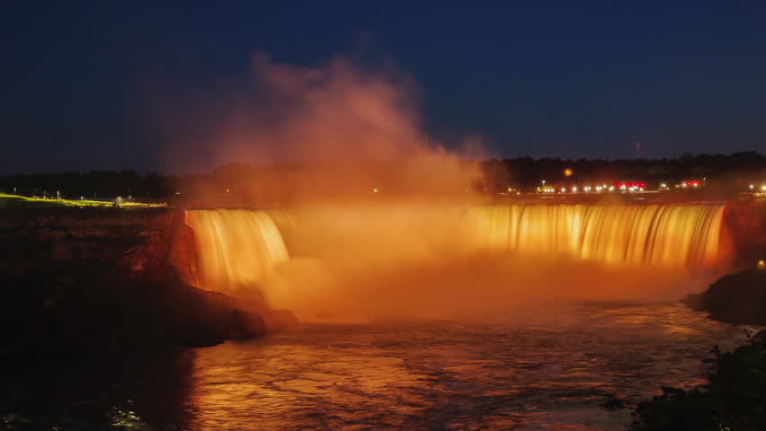 Niagara Falls Day to Night timelapse