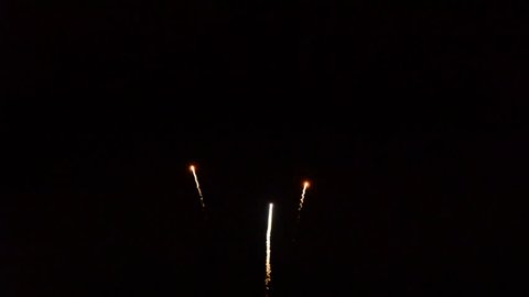 Fireworks at balloon festival, Balloon Fiesta, Albuquerque, NM