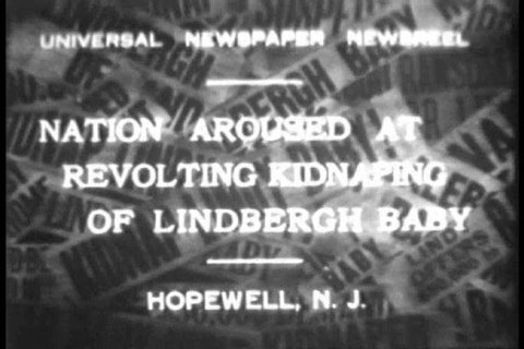 CIRCA 1930s - Police search extensively as the nation is shocked at the kidnapping of baby Charles A. Lindbergh Jr. in Hopewell, New Jersey in March 1932.