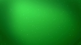 beautiful 3d snowflakes float in air in slow motion at night on a green background. Use as animated Christmas, New Year card with large snowflakes, lens flare, bokeh. Snowflake V6.