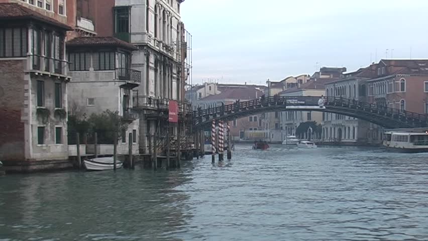 Grand Canal in Venice (view from vaporetto boat)