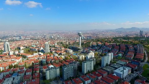 Aerial view Capital Of Turkey Ankara On September 6, 2017 In Ankara, Turkey