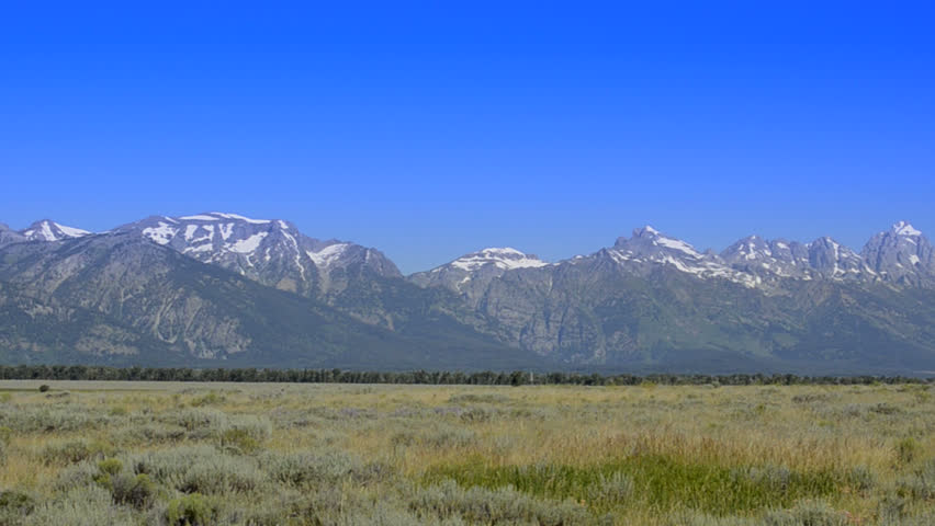 Grand Tetons Mountain range in beautiful Jackson Hole Wyoming with natural beauty everywhere