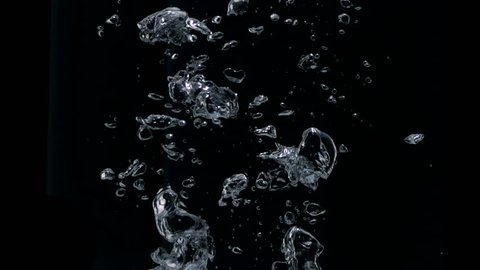 Bubbles rising in water shooting with high speed camera, phantom flex.