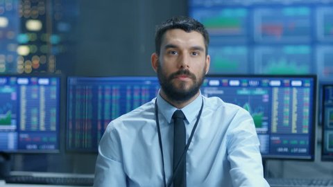 Stock Market Top Trader Looks Stock Footage Video 100 Royalty Free 32305297 Shutterstock