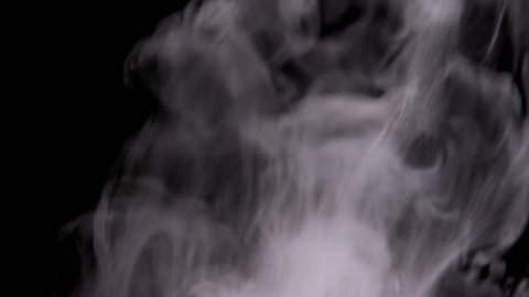 abstract the movement of smoke on black background