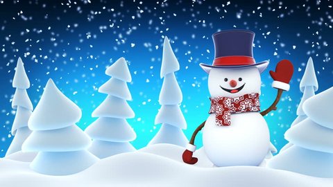 Funny Snowman Highhat Going On Stage Stock Footage Video (100% Royalty ...