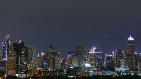 4K Time lapse Bangkok city in Thailand
