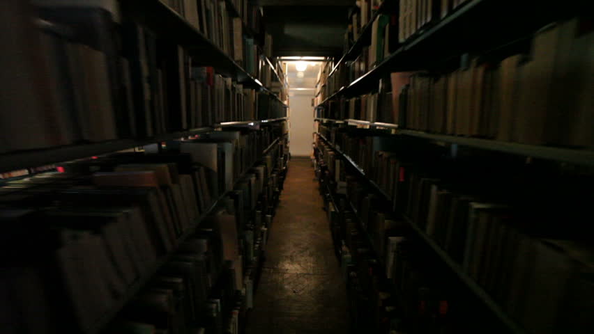 Dark Library Wallpaper