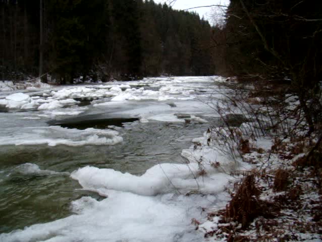 River in the winter