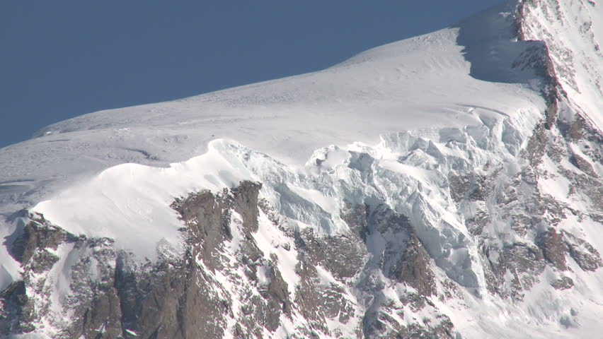Glacier High Altitude Mountain Peak. Shot on a beautifully clear day high in the
