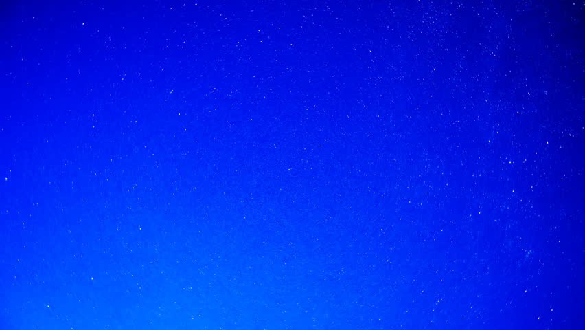 The sky in the stars. Zoom. Time Lapse