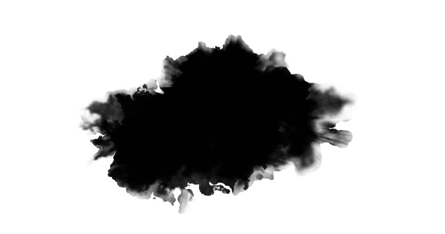 black paint on white background Stock Footage Video (100% Royalty-free