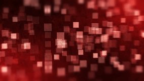 Simple animated geometric background with red squares. 4K Ultra High Definition video loop.