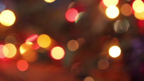 bokeh from a Christmas garland. abstract
