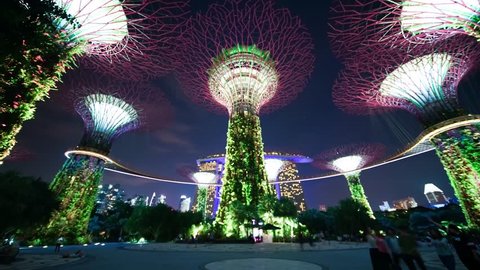 Singapore Circa Jan 2020 Futuristic View Stock Footage Video (100% ...