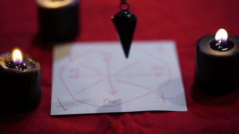 A seer pendulum for fortune telling, or divination