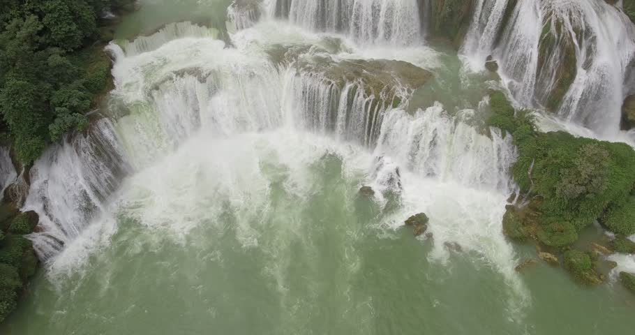 ban gioc waterfall in cao bang province, vietnam