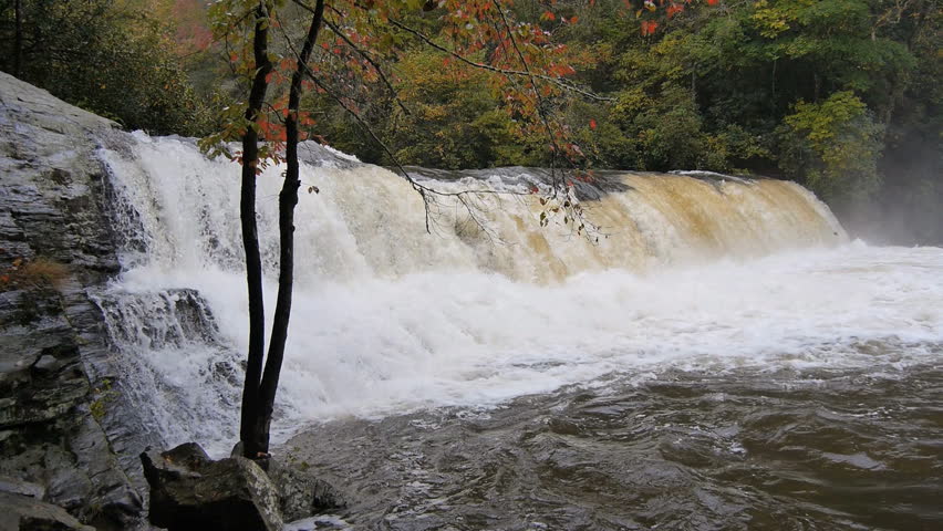 Beautiful  Bridal Veil Falls in Dupont State Park of Western North