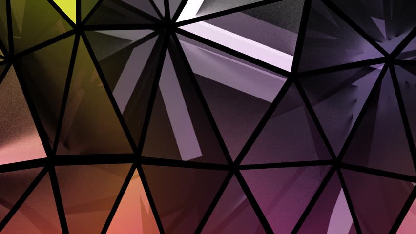 Wave of green triangle patterns wave reflective geometric shapes