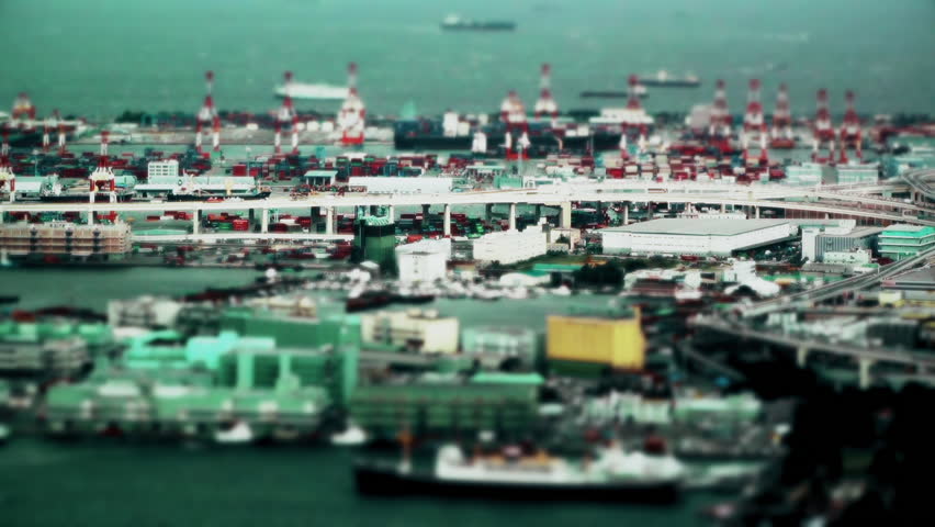Yokohama Japan Tilt Shift