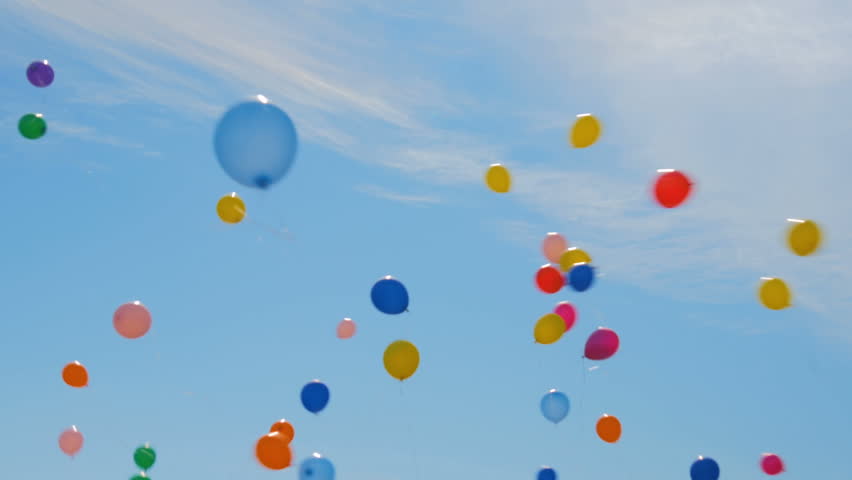 balloons in the air