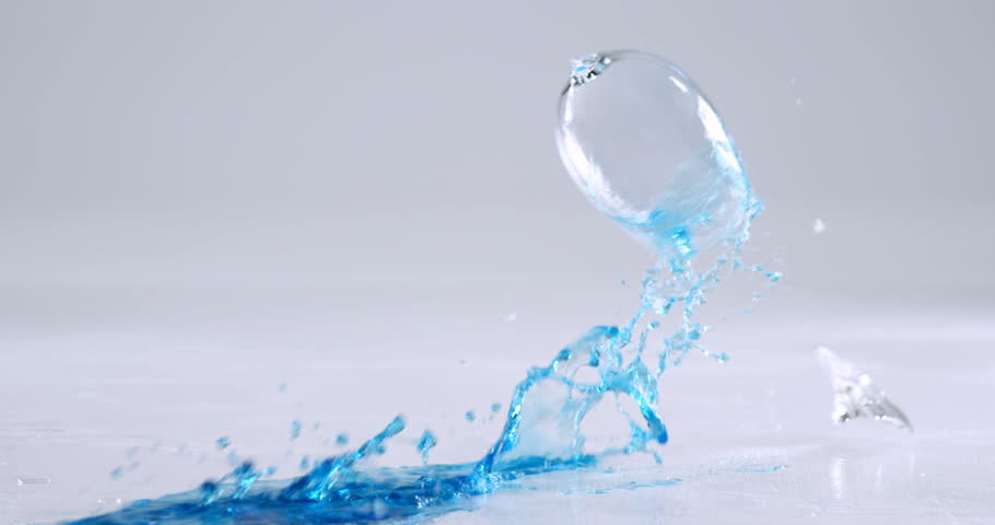 Close-up of glass falling on white background 4k | Shutterstock HD Video #32477971