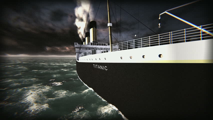 Titanic ship - old movie