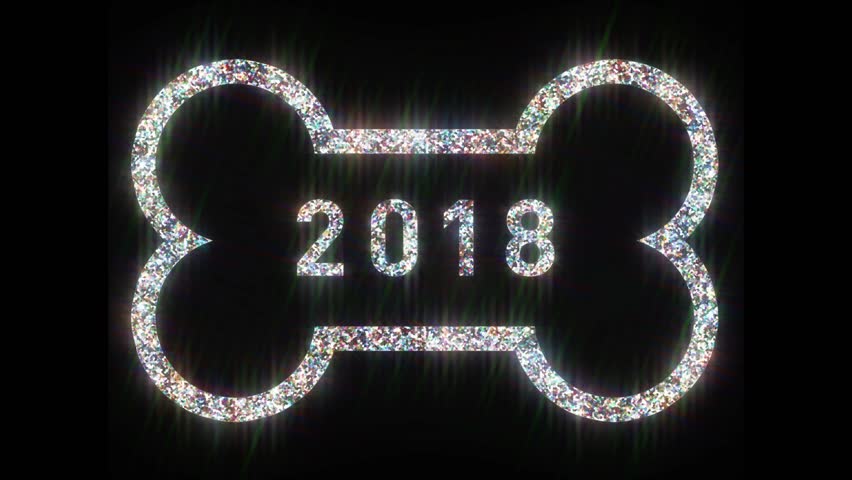 brilliant simbol holiday winter christmas new year ossicle dog