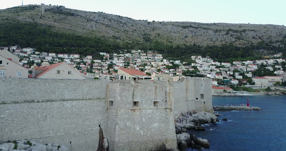 Aerial view of Dubrovnik, Croatia