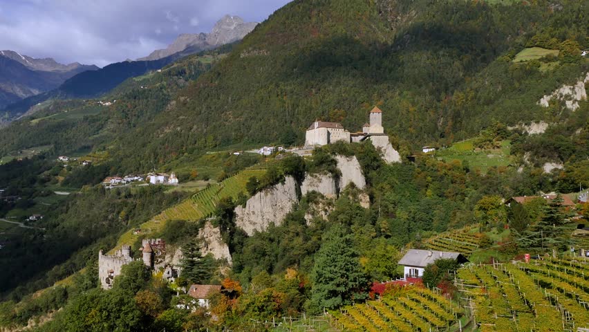 Castle Tyrol at the village Tyrol near Merano, South Tirol, Italy, Europe