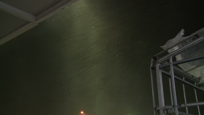 Hurricane Eyewall Wind And Rain Lash Down At Night - Shot in full HD 1920x1080